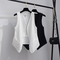 Mia | Chic Lightweight Asymmetrical Linen Vest