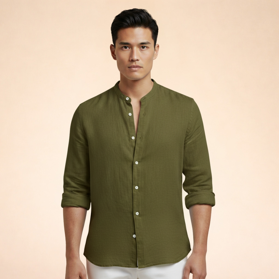 Harmon|Camicia di Lino Elegante e Senza Tempo