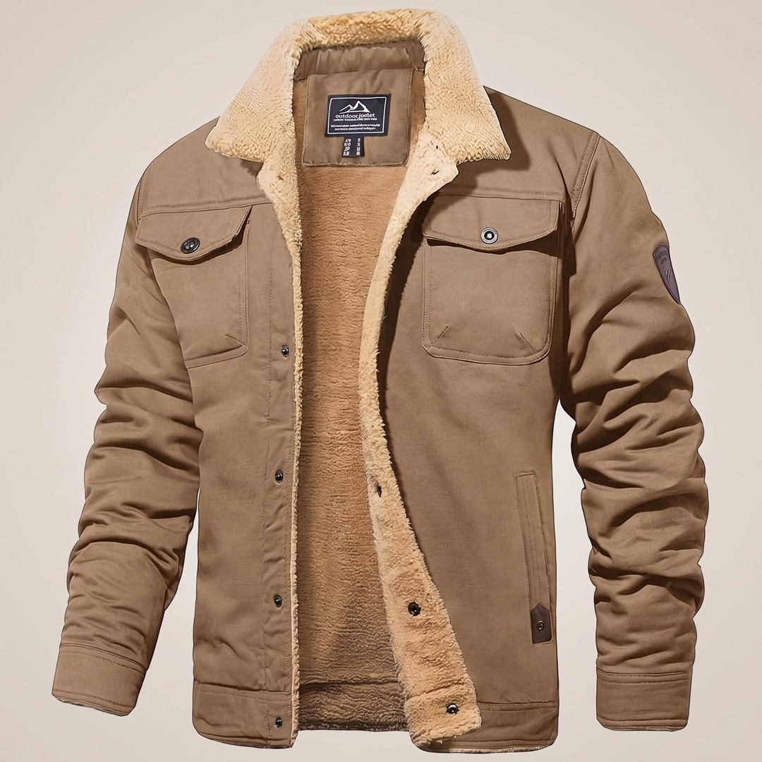 Kairo | Fleece Bomber Jacket – Rugged Comfort for Men