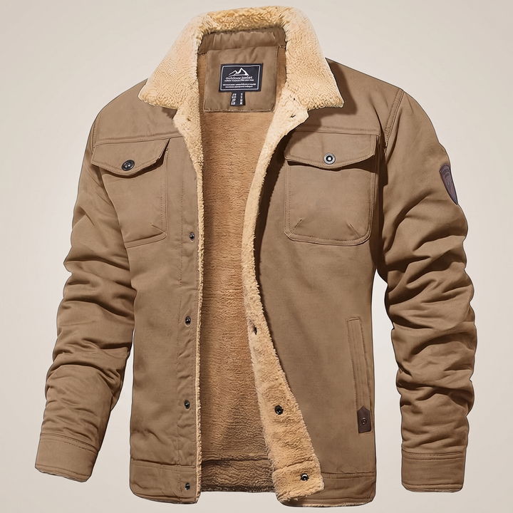Kairo | Fleece Bomber Jacket – Rugged Comfort for Men