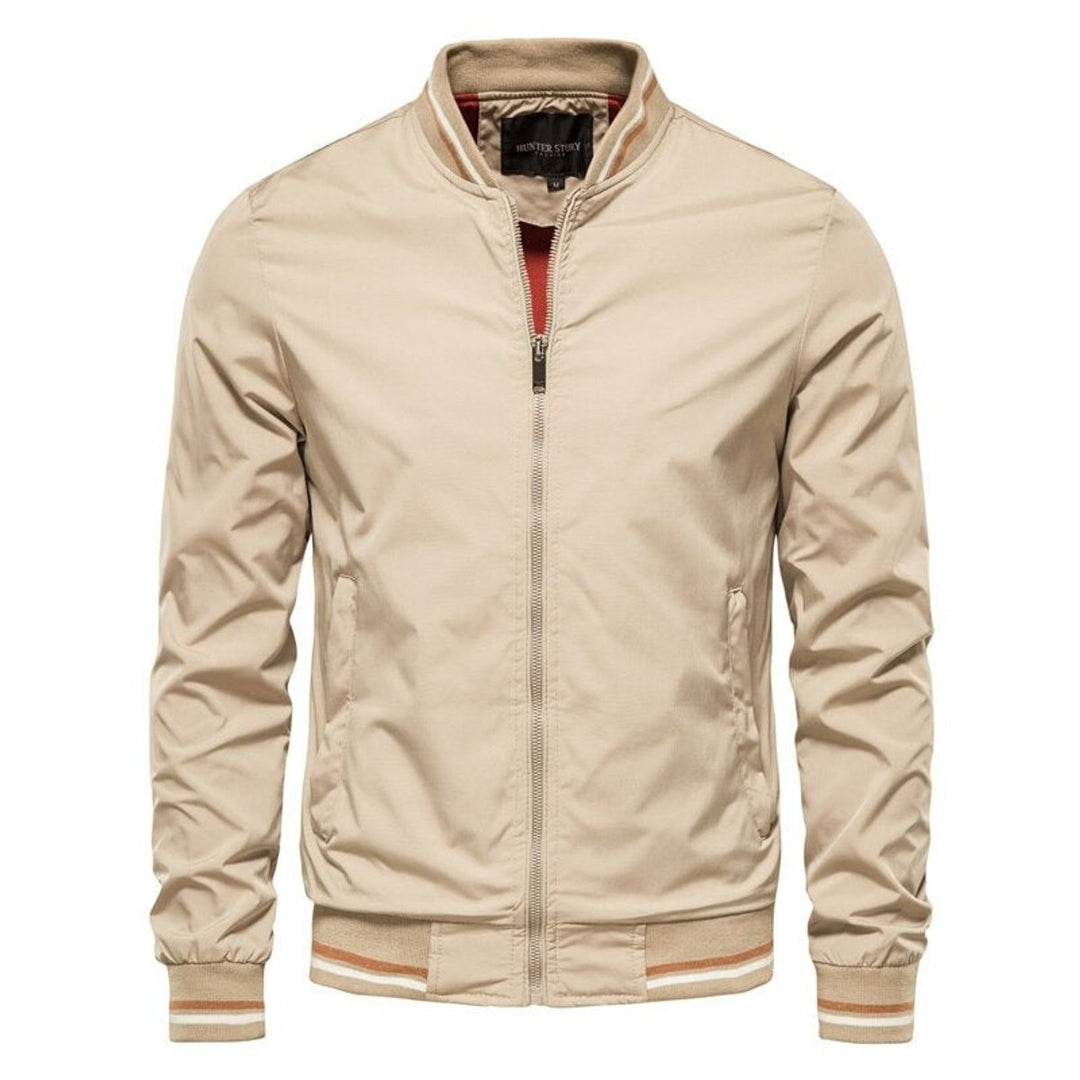 Ralph | Contrast Ribbed Casual Bomber Jacket