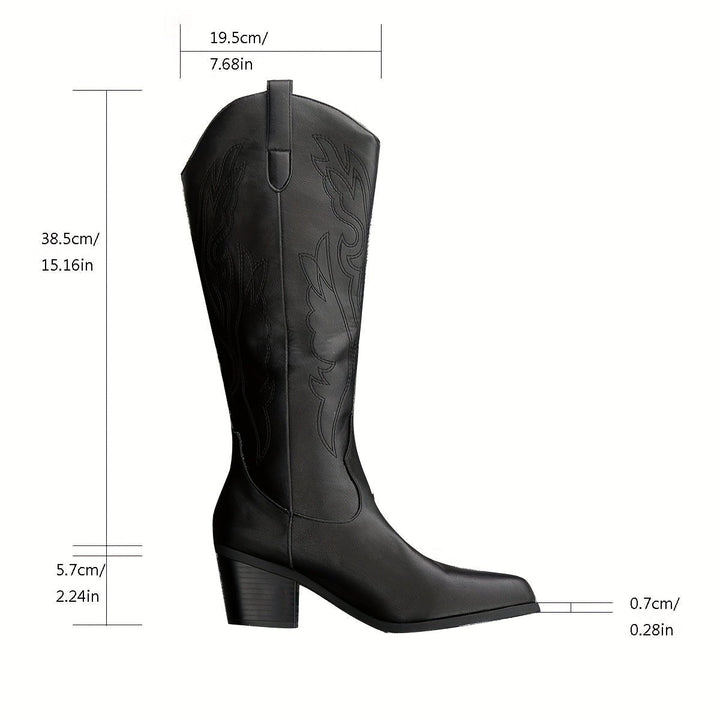 Isabella | Bottes de cowboy tendance et élégantes pour mollets larges