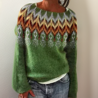 Camille | Contemporary Geometric Knitted Sweater