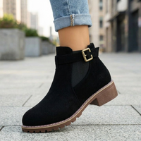 Celeste | Stylish and Comfortable Slip-On Low Heel Ankle Boots