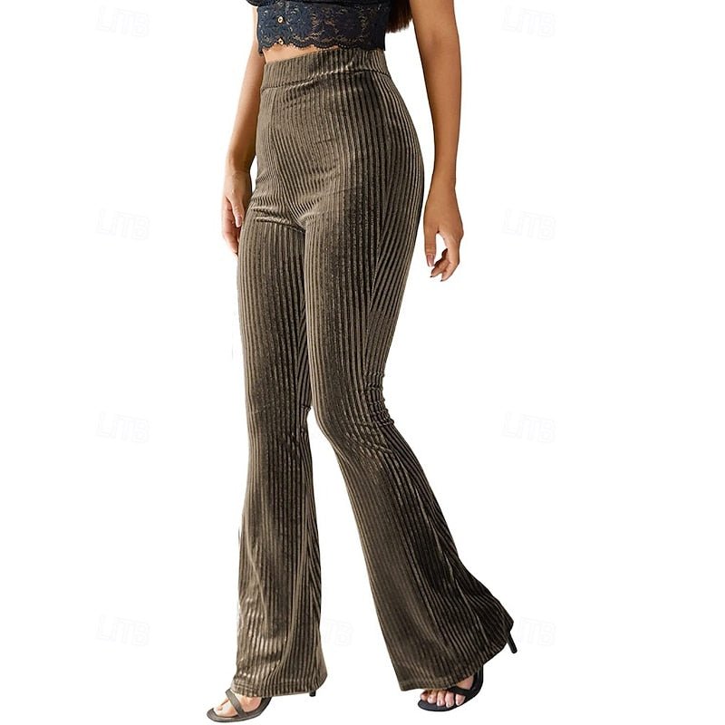 Soleil | High-Waist Flared Pants – Effortlessly Chic Style for Women