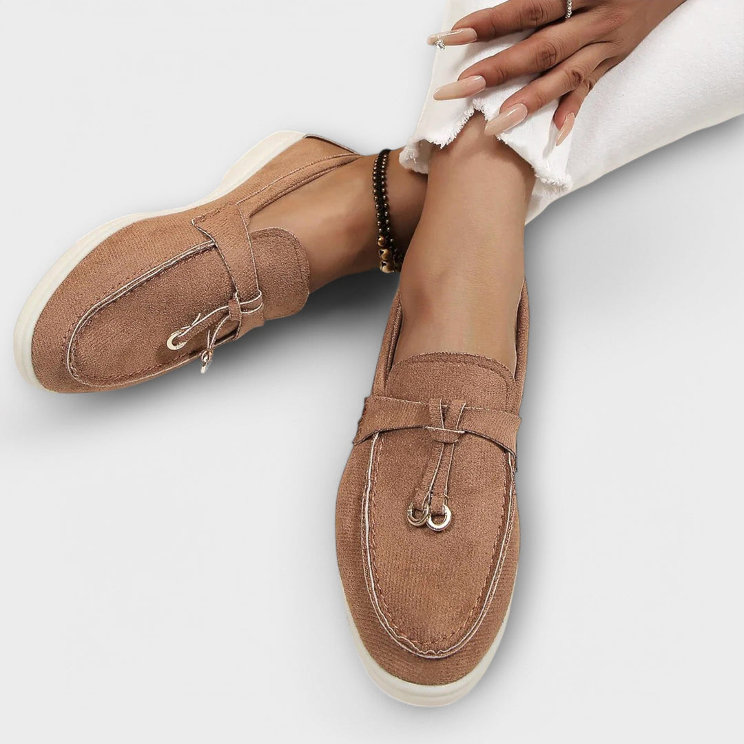 Isabella | Anmutige und schicke flache Leder-Loafer