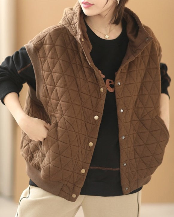Christine | Sporty Hooded Insulated Winter Vest