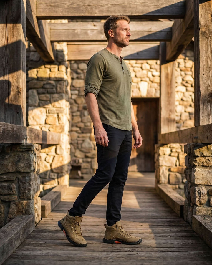 Marlowe | Heritage Boots – Structured Faux Leather for Men