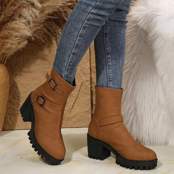 Isabella | Chic And Modern Ankle Boots With Block Heel