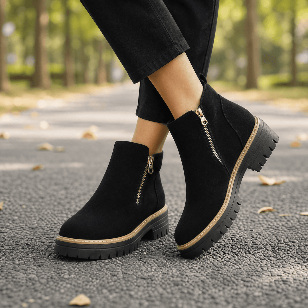 Stepara | Chelsea Boots – Side-Zip Suede Design for Comfort