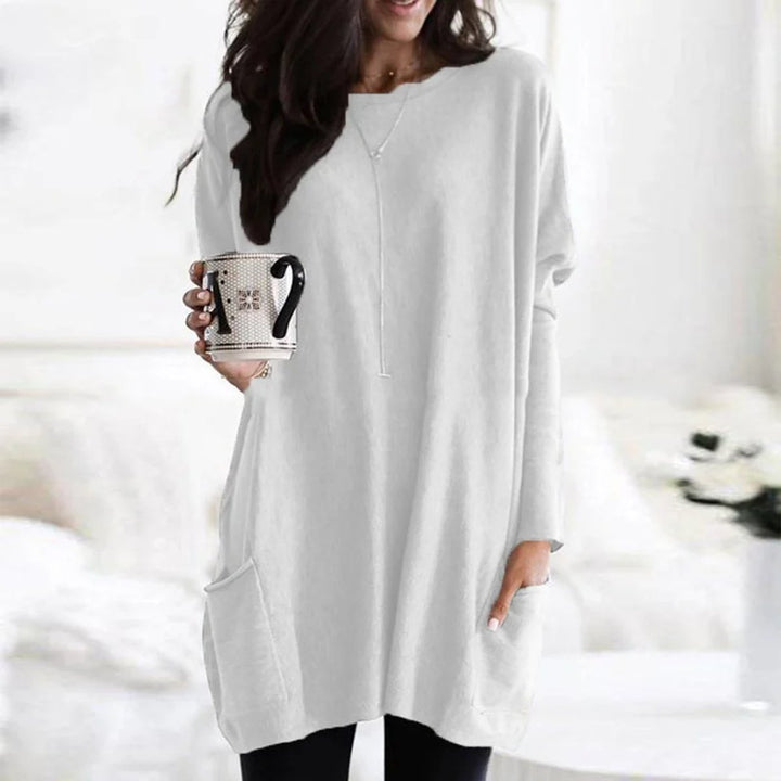 Freya | Oversized Long Sleeve Tunic with Pockets