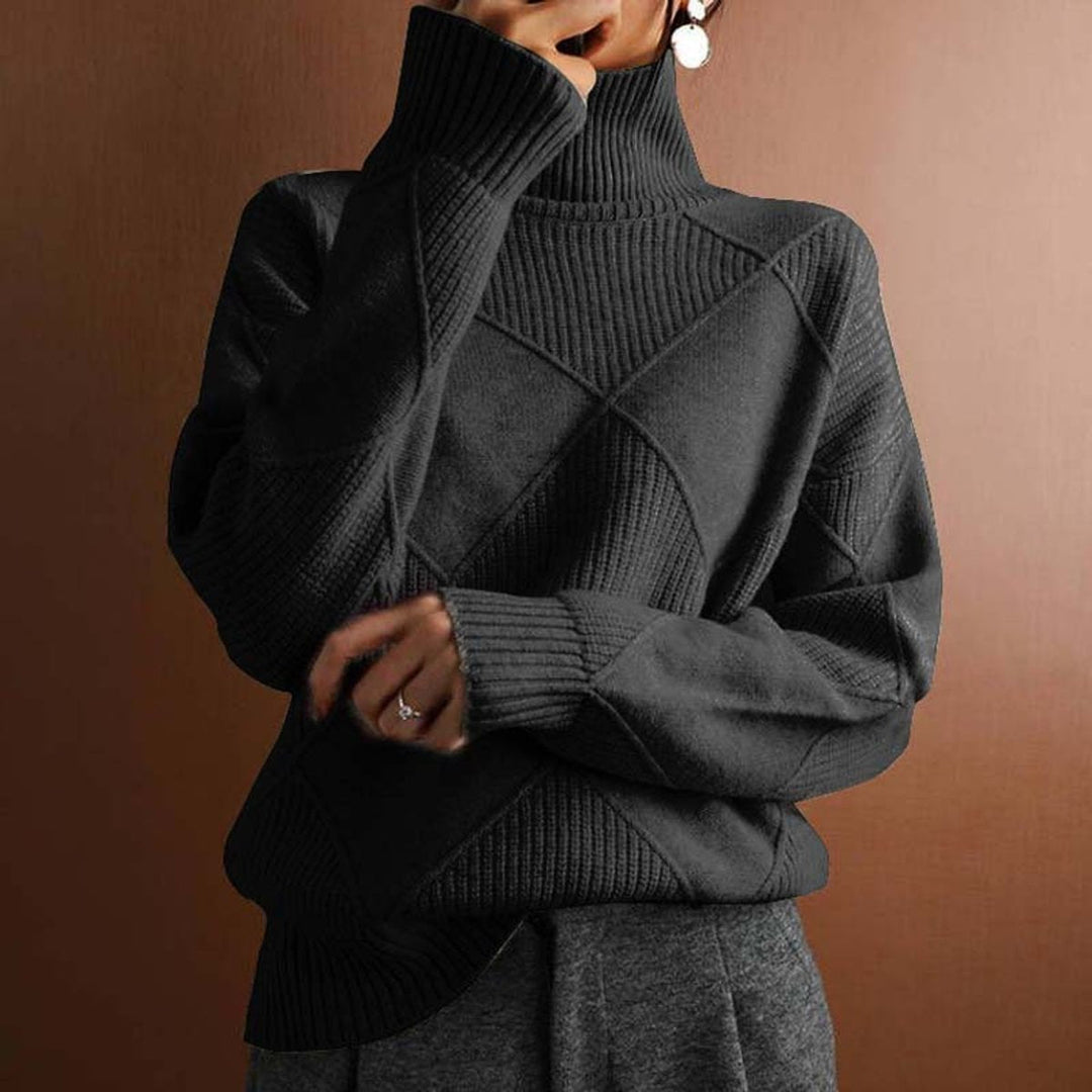 Greta | Turtleneck Sweater – Casual Knit Design for Women