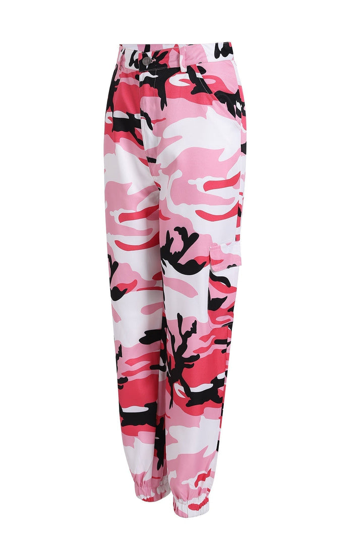 Maya | Edgy And Stylish Camouflage Cargo Pants