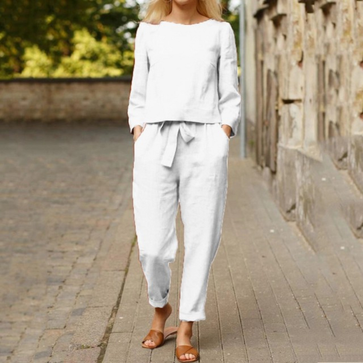 Aria | Retro-Chic And Breathable Summer Two Piece Set