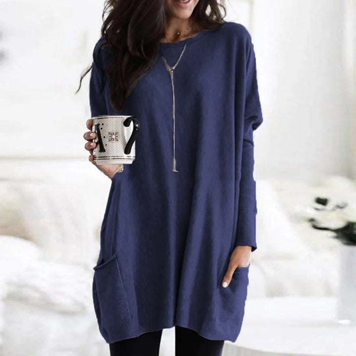 Evelyn | Cozy And Stylish Oversized Pocket Tunic Sweater