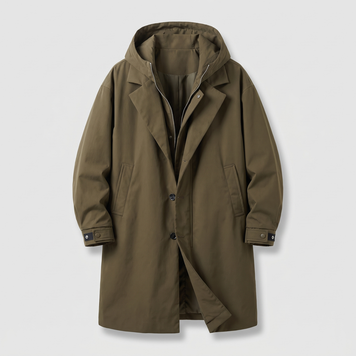 Kensington | Overcoat – Lightweight Water-Resistant Design for Men