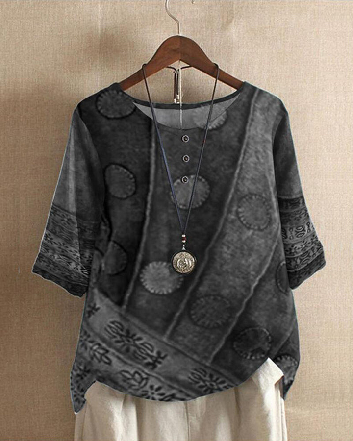 Jessika | Bohemian Cotton Blend Tunic Top