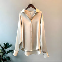 Charlotte | Elegant Silk-Blend Long-Sleeve Shirt