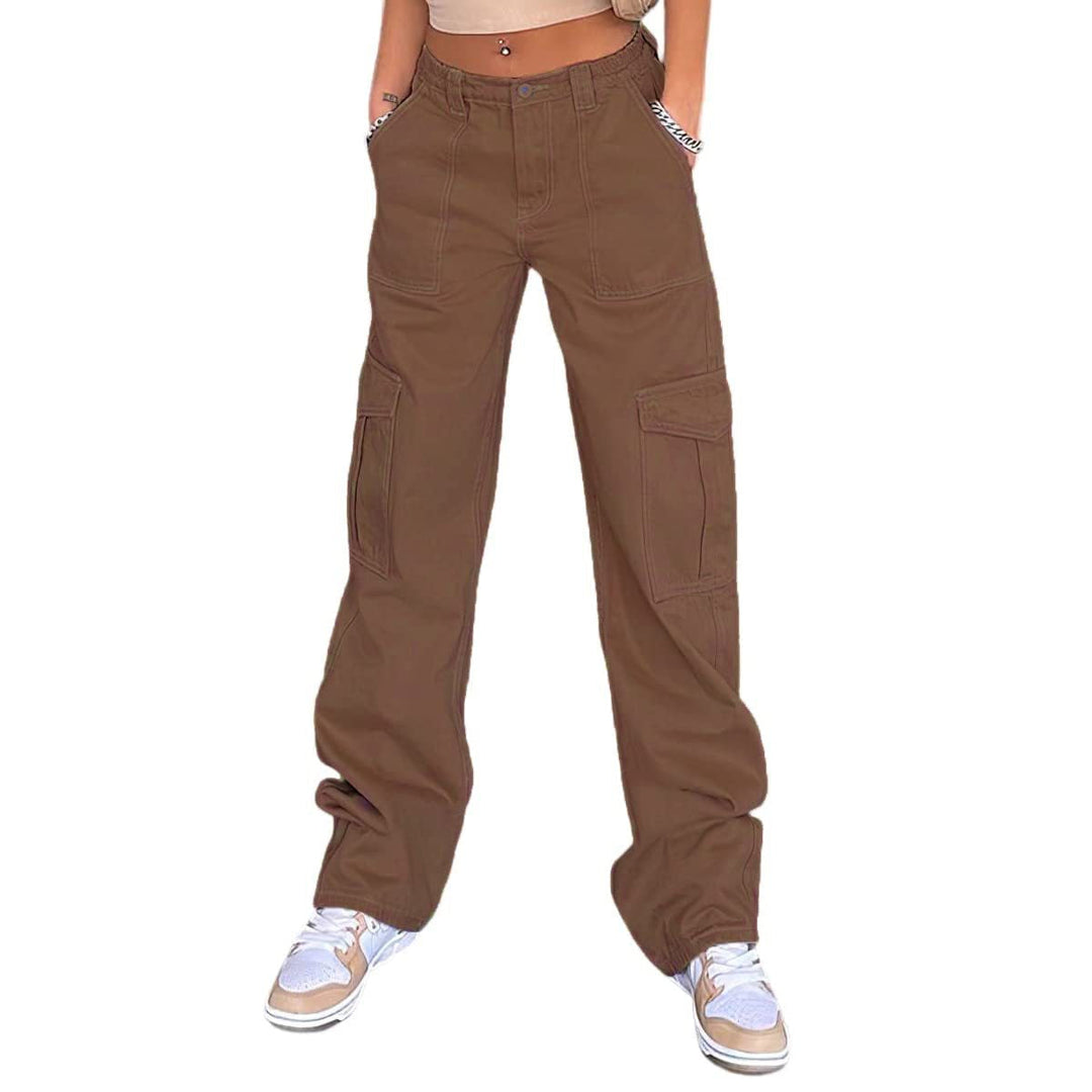 Elena | Women's Stylish Relaxed Cargo Pants with Adjustable Waist