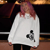 Emma | Playful Mickey Mouse Print Casual Sweater
