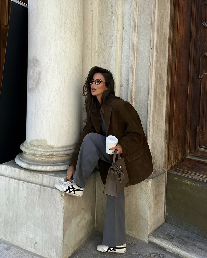 Isabella | Chic And Modern Suede Blazer