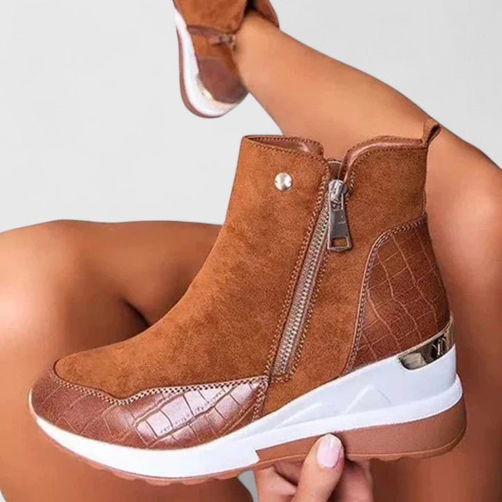 Jessica | Elegant And Supportive Orthopedic Wedge Ankle Boots