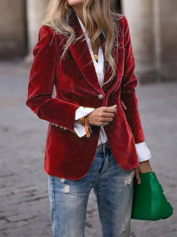 Camilla | Luxurious Plush Velvet Evening Blazer