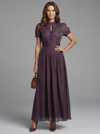 Maya | Sophisticated And Feminine Gathered Waist Maxi Dress