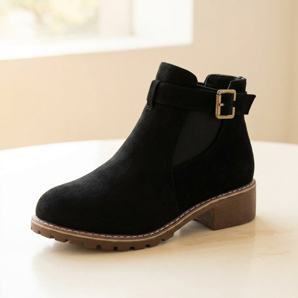 Solace | Slip On Low Heel Ankle Boots for Women