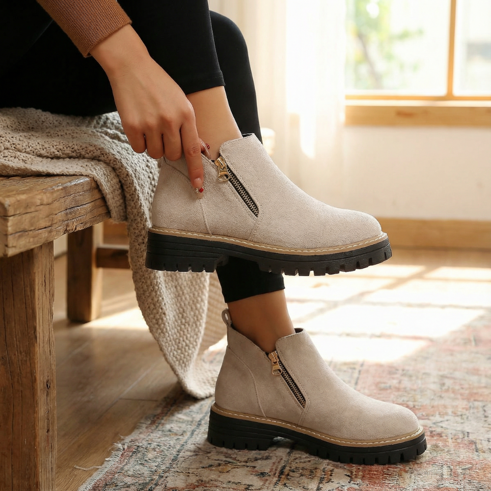 Stepara | Chelsea Boots – Side-Zip Suede Design for Comfort