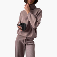 Selene | Minimal Knitted Top and Wide-Leg Lounge Set