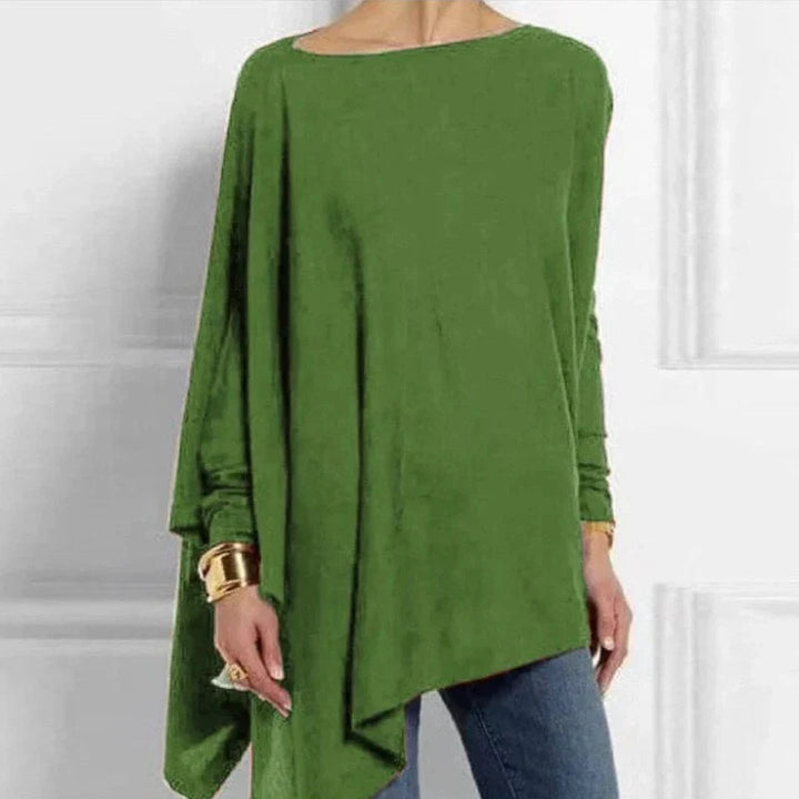 Antje | Soft Asymmetric Hem Tunic Top