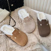 Clara | Cozy Warm Suede Slip-On Clogs