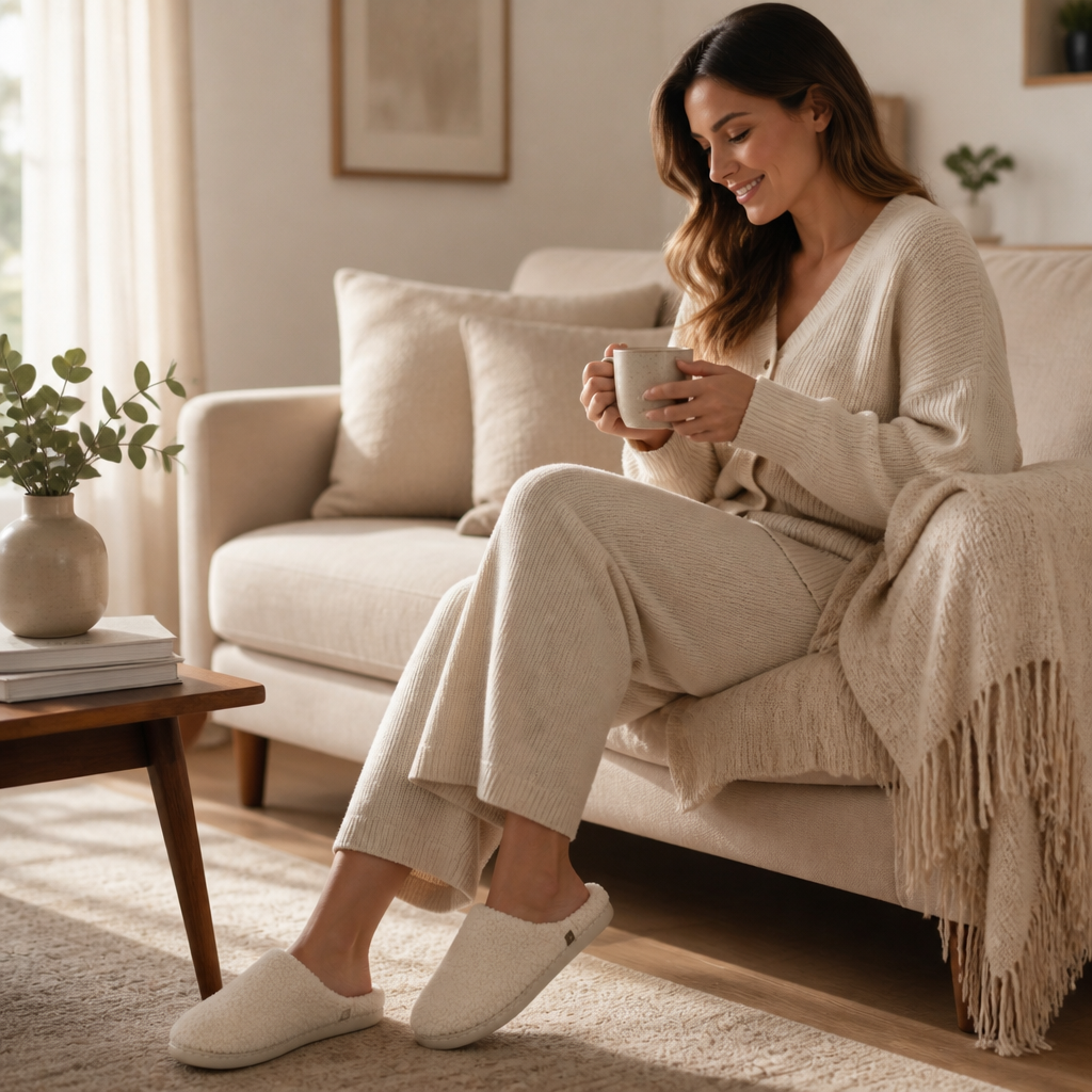Toastia | Plush Non-Slip Slippers – Soft Comfort for Home