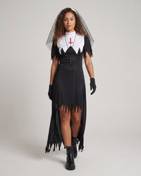 Victoria | Haunting And Mysterious Nun Halloween Costume Dress