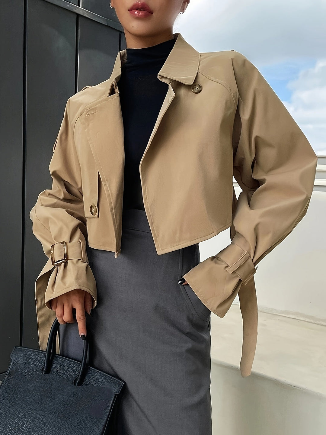 Zara | Stylish Short Crop Trench Coat