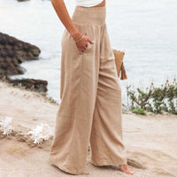 Clara | Breezy And Elegant Linen Wide Leg Pants