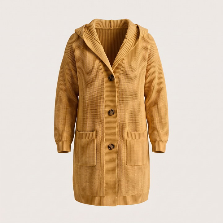 Waverly | Hooded Cardigan – Cozy Wool-Blend Layer for Women