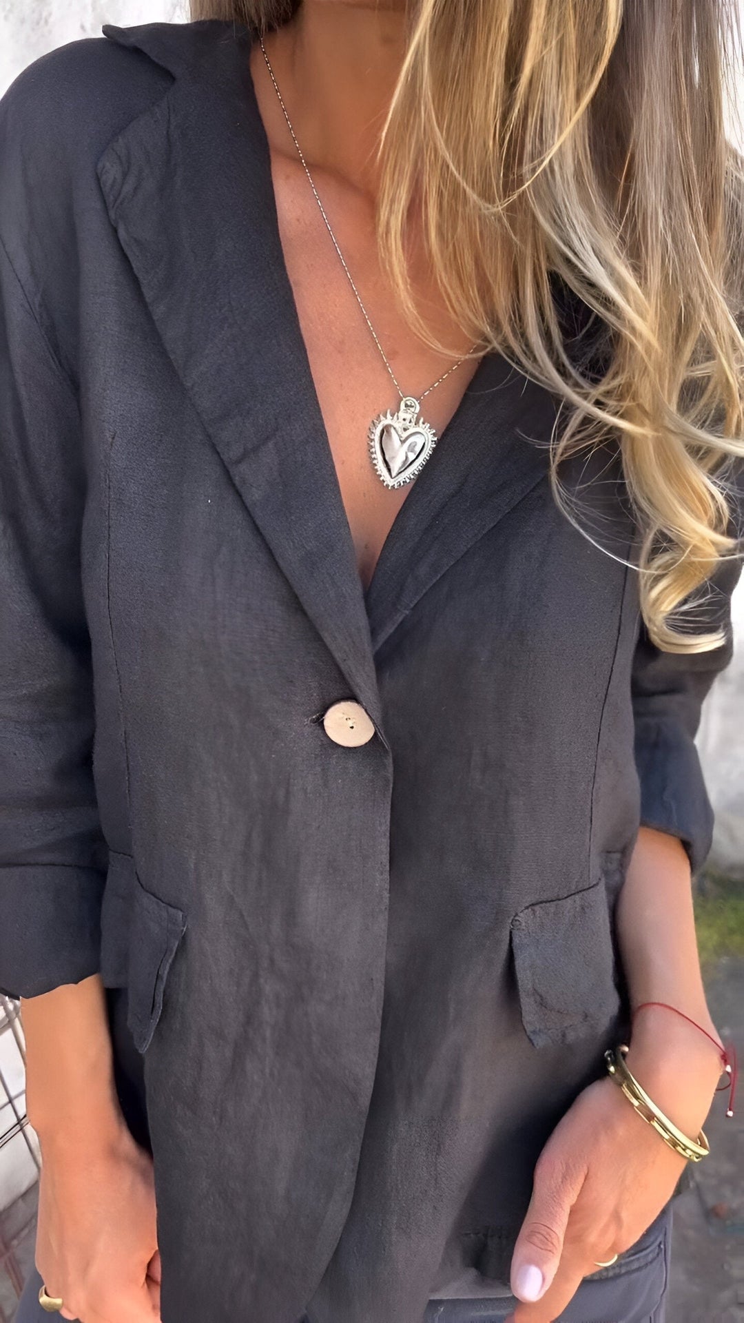 Sophia | Minimalist Linen Lightweight Blazer