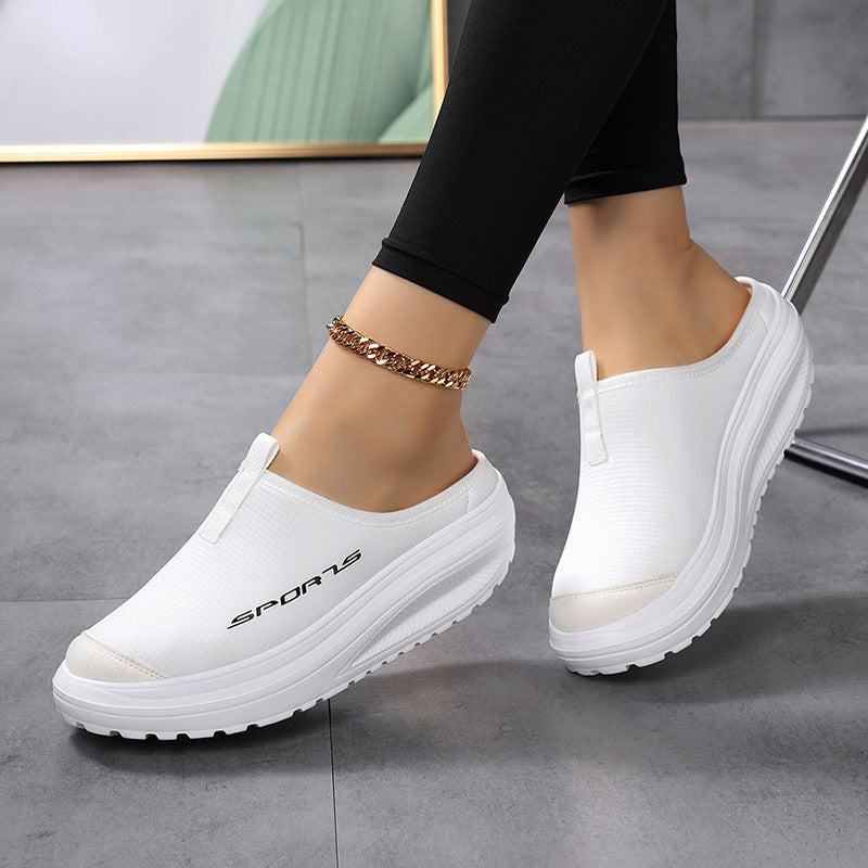 Hannah | Breathable Fabric Elastic Band Slip-On Clogs