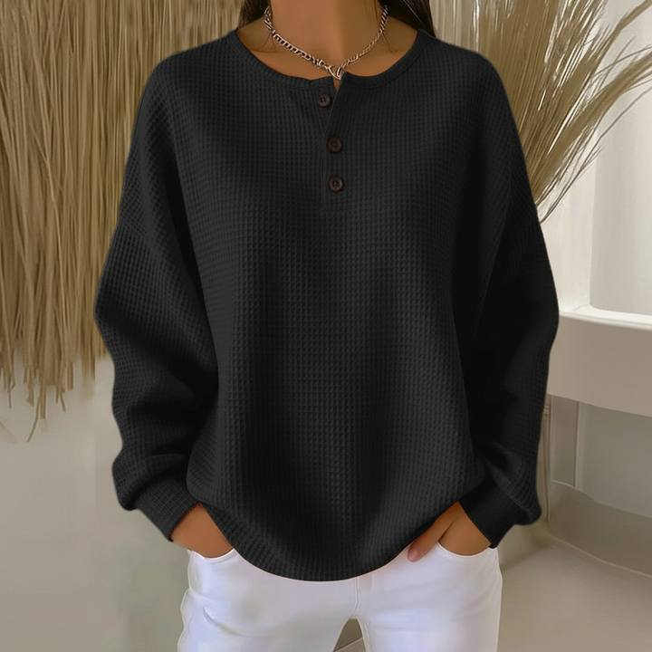 Hannah | Cozy And Versatile Waffle Knit Sweater