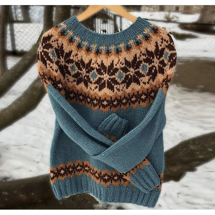 Cozy | Knit Sweater – Timeless Patterned Design for Women