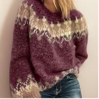 Vanessa | Cozy And Soft Nordic Jacquard Knitted Sweater