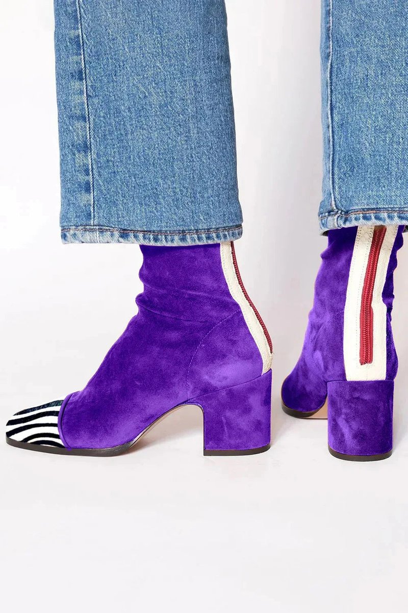 Vivienne | Bold Suede Ankle Boots with Leopard-Print Accents