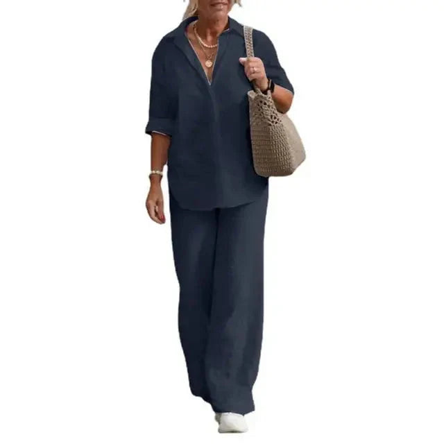 Chloe | Breathable And Luxurious Linen Two Piece Set