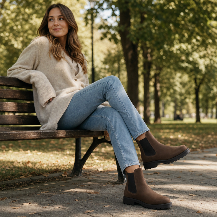 Everstride | Chelsea Ankle Boots – Versatile Brown Style for Women