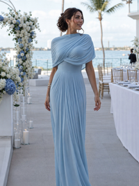 Alessia | Modern And Comfortable One-Shoulder Draped Maxi Dress