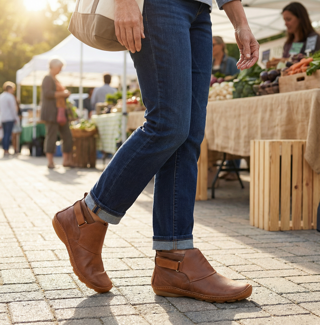 Solena | Ankle Boots – Adjustable Design for Women