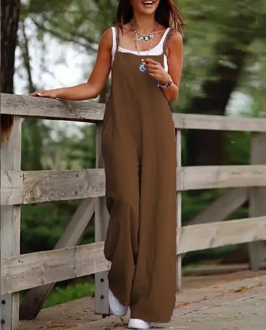 Elfriede | Wide-Leg Jumpsuit for Women with Adjustable Straps