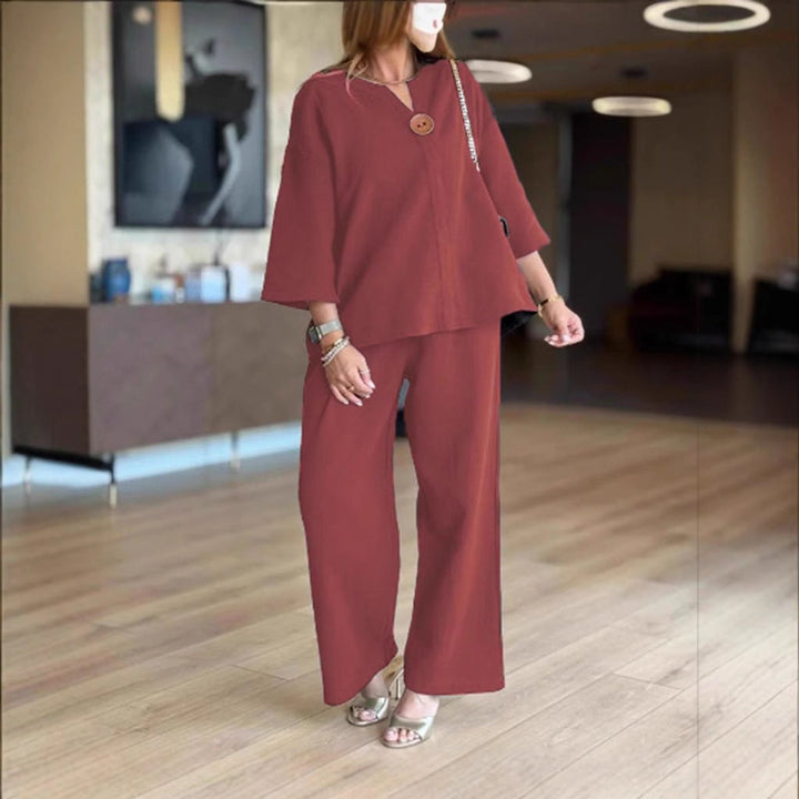 Gemma | Elegant Tunic & Wide-Leg Pants Two-Piece Set